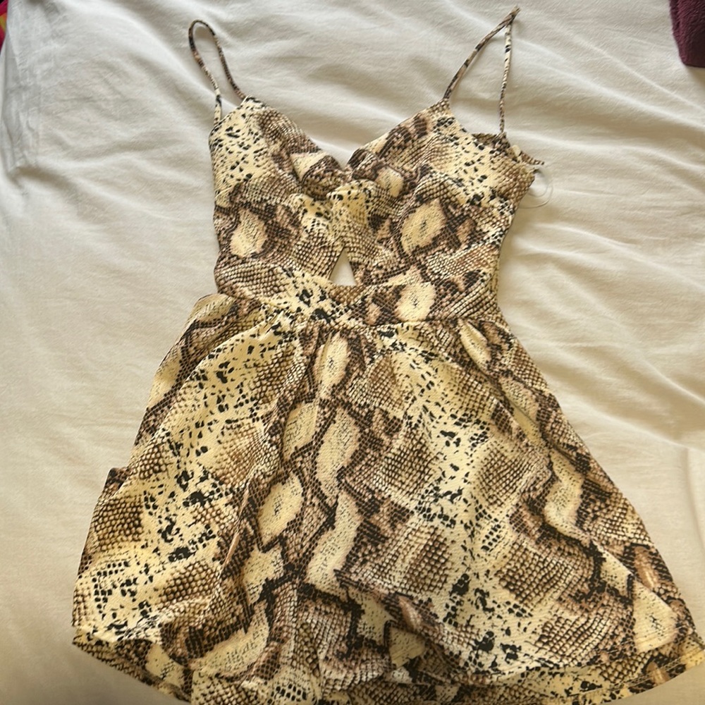 Snake skin romper